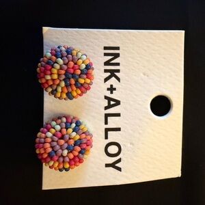 INK+ALLOY Colorful Beaded Earrings